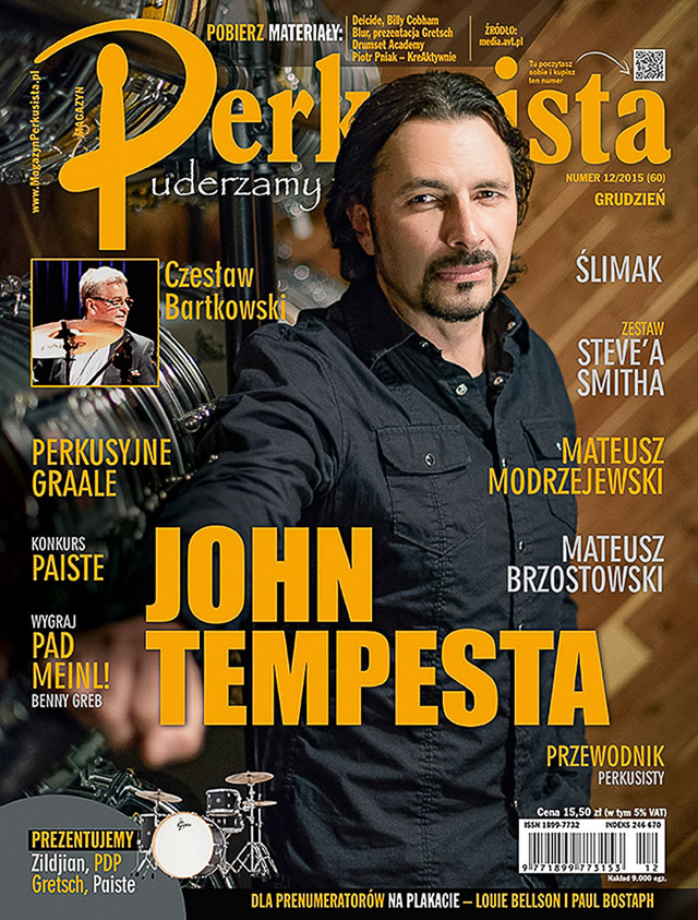 Cover Perkusista Magazin - John Tempesta