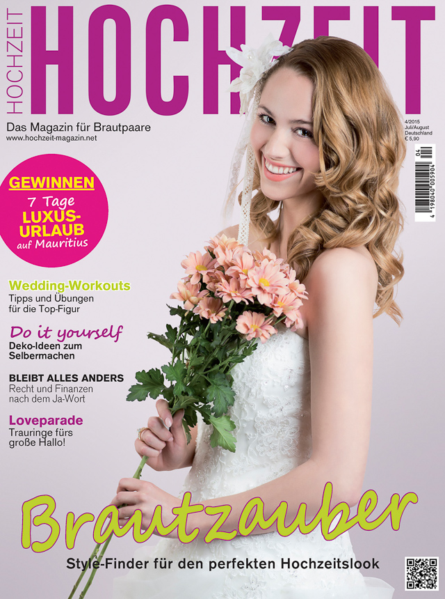 Cover Magazin Hochzeit - Modell Romina Auer, Fotograf: Bjørn Jansen