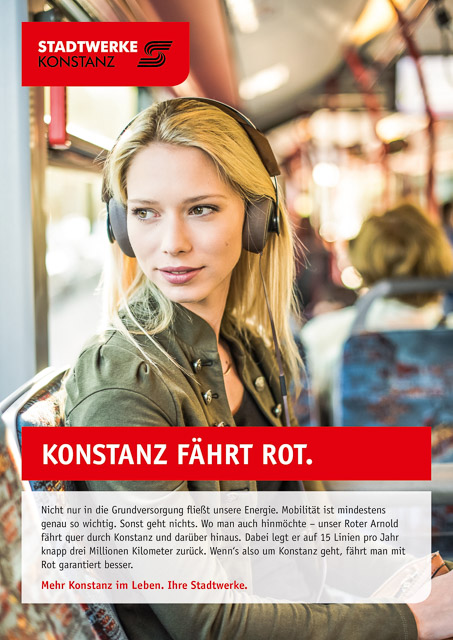 Werbefotografie für die Busfahrbetriebe der Stadtwerke Konstanz